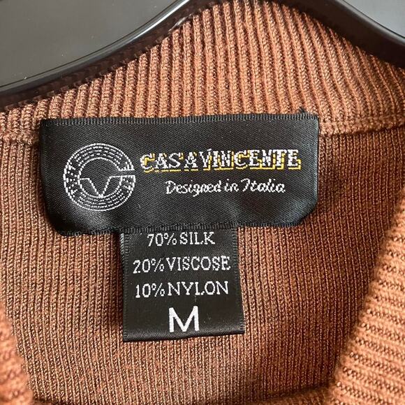 Casa Vincente Brown Wool Blend Pullover Sweater - Picture 2 of 4